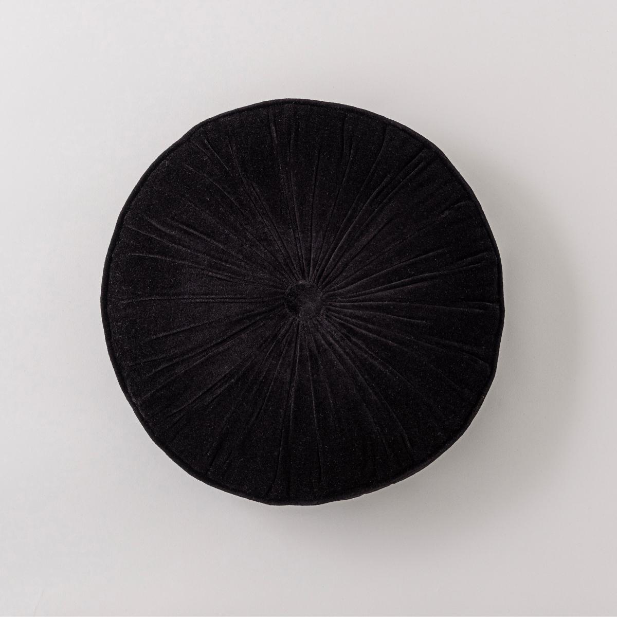 Clara Circular Cushion Black – image 2