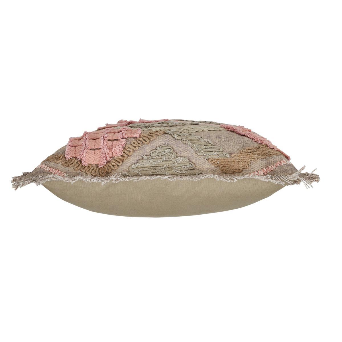 Farha Dusky Pink Embroidered Cushion Dusky Pink – image 3