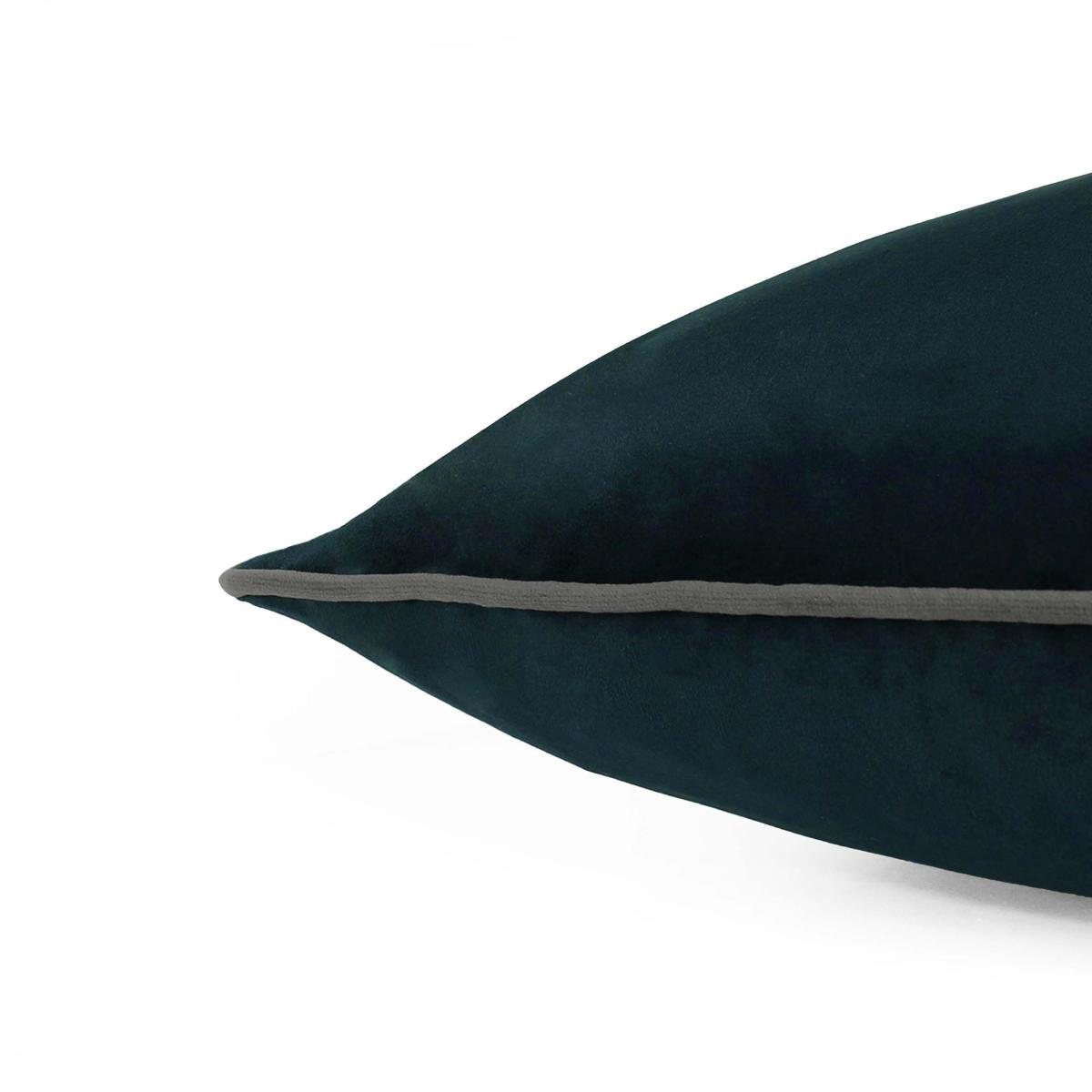 Evans Lichfield Opulent Velvet 2 Pack Pipe Cushions Midnight (Blue) – image 3