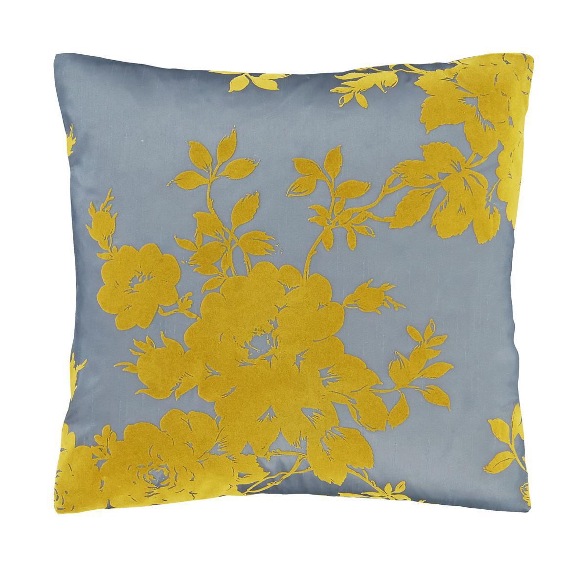 Catherine Lansfield Velvet Rose Ochre Cushion Ochre (Yellow) – image 2