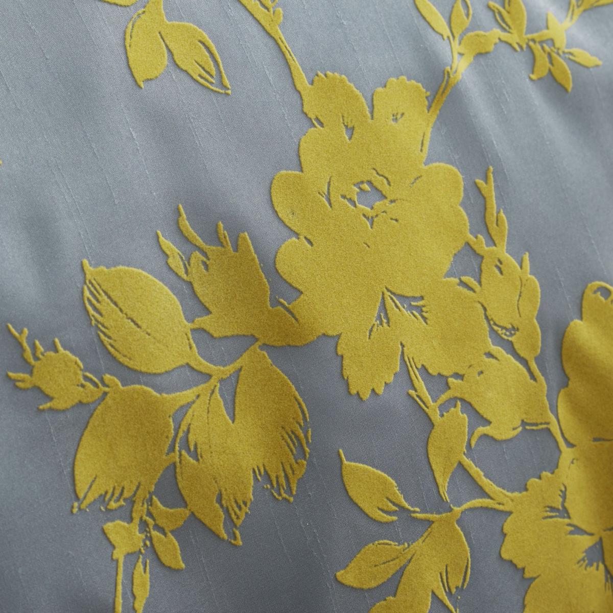 Catherine Lansfield Velvet Rose Ochre Cushion Ochre (Yellow) – image 3