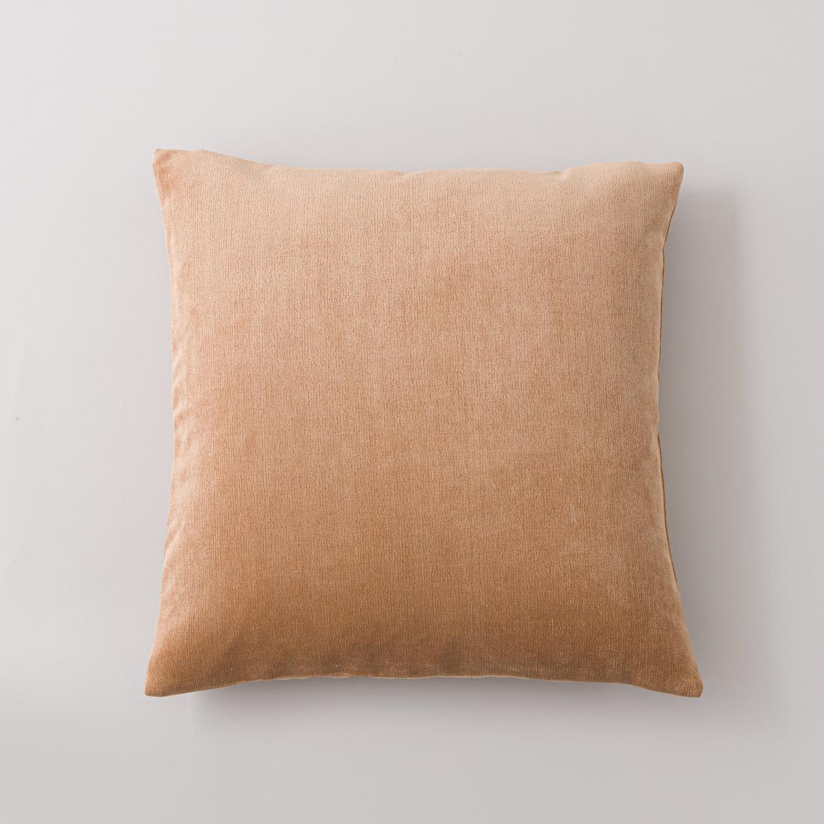 Velour Cushion Camel – image 2