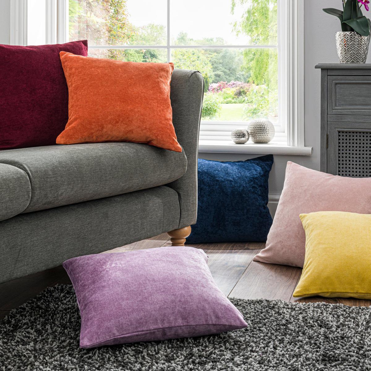 Velour Cushion Camel – image 9
