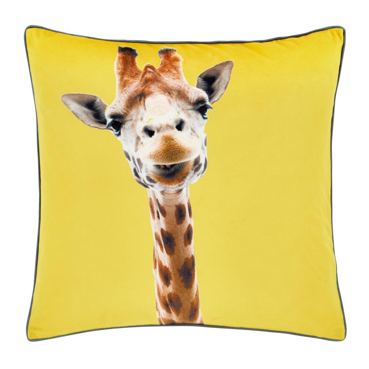 Catherine Lansfield Giraffe Cushion Yellow – image 2
