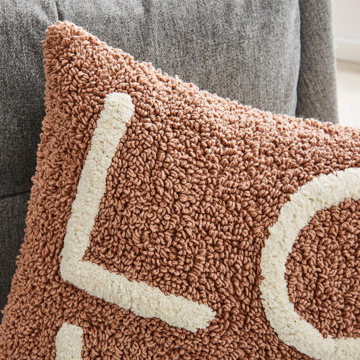 Tufted Love Cushion Taupe – image 2