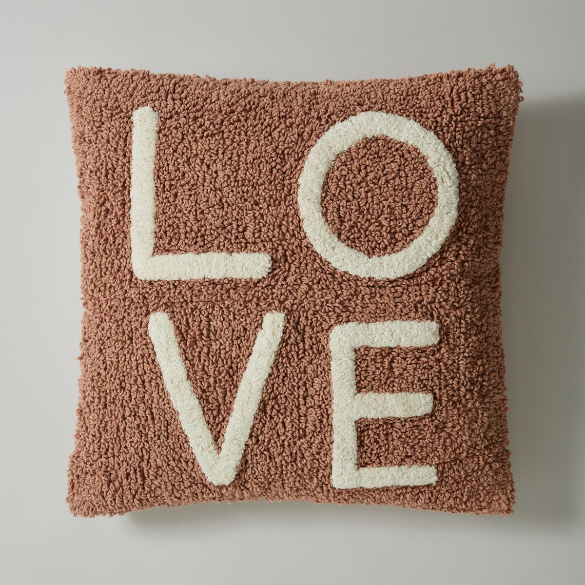 Tufted Love Cushion Taupe – image 3