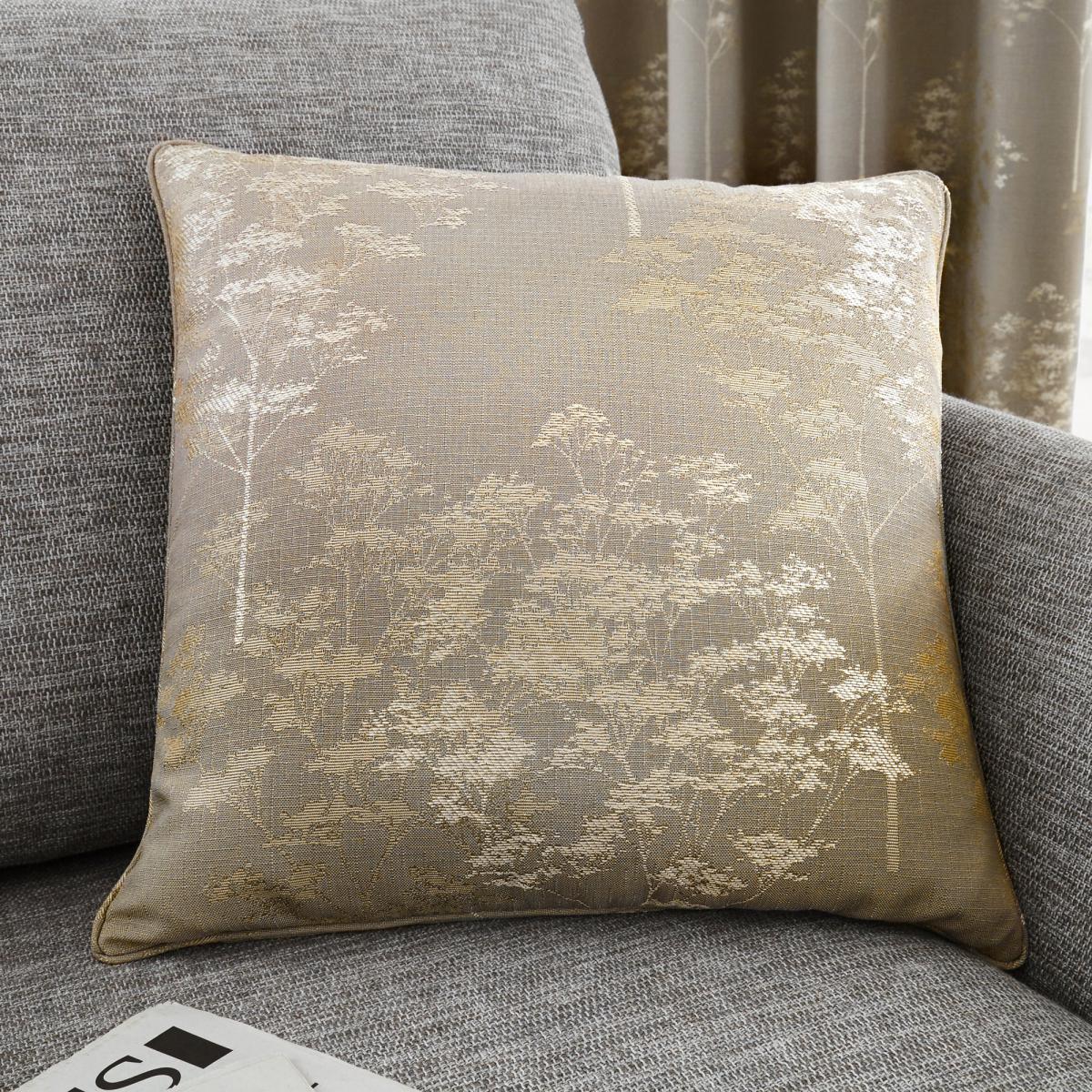 Curtina Elmwood Cushion Stone (Grey)