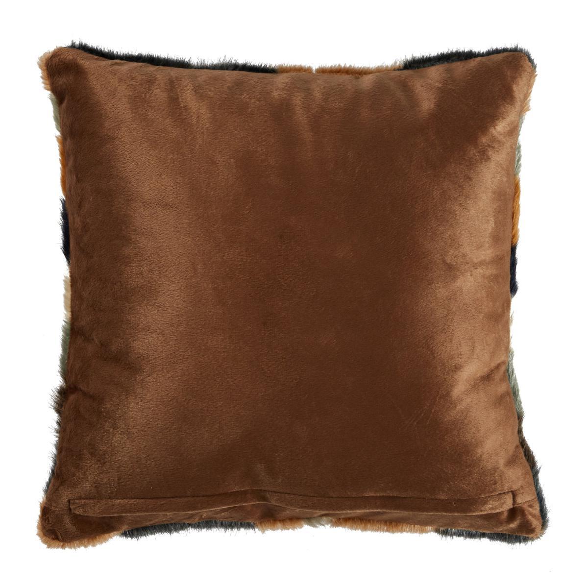 Eska Zigzag Faux Fur Cushion Natural – image 4