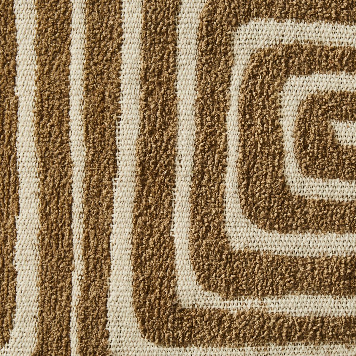 Circular Knit Squares Cushion Brown – image 5