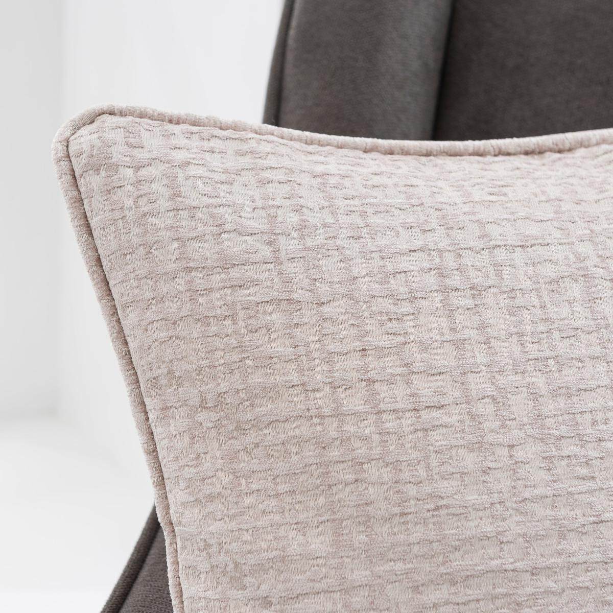 Newby Natural 45cm x 45cm Cushion Pink and White – image 2