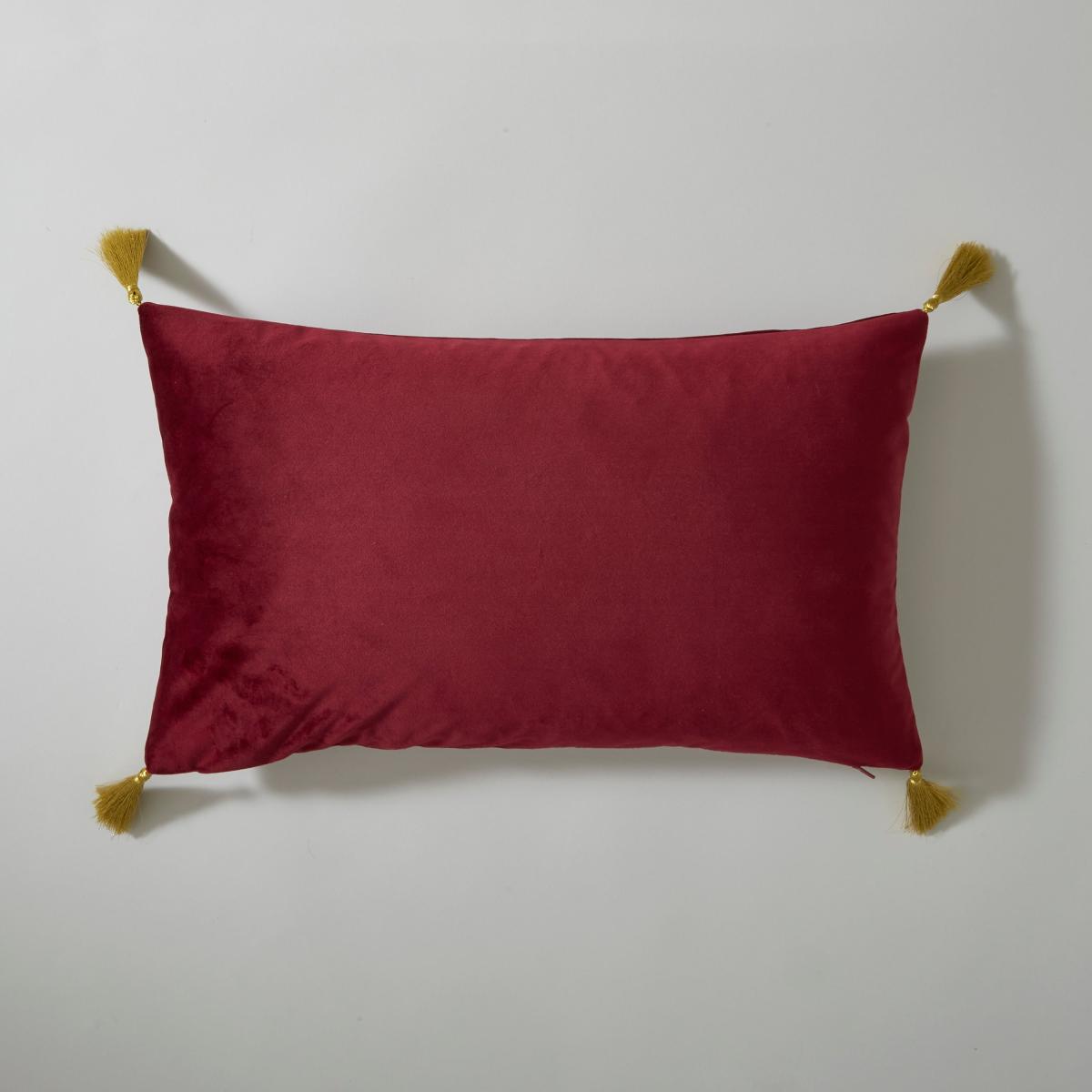 Luxe Traveller Scene Merlot Cushion Merlot – image 3