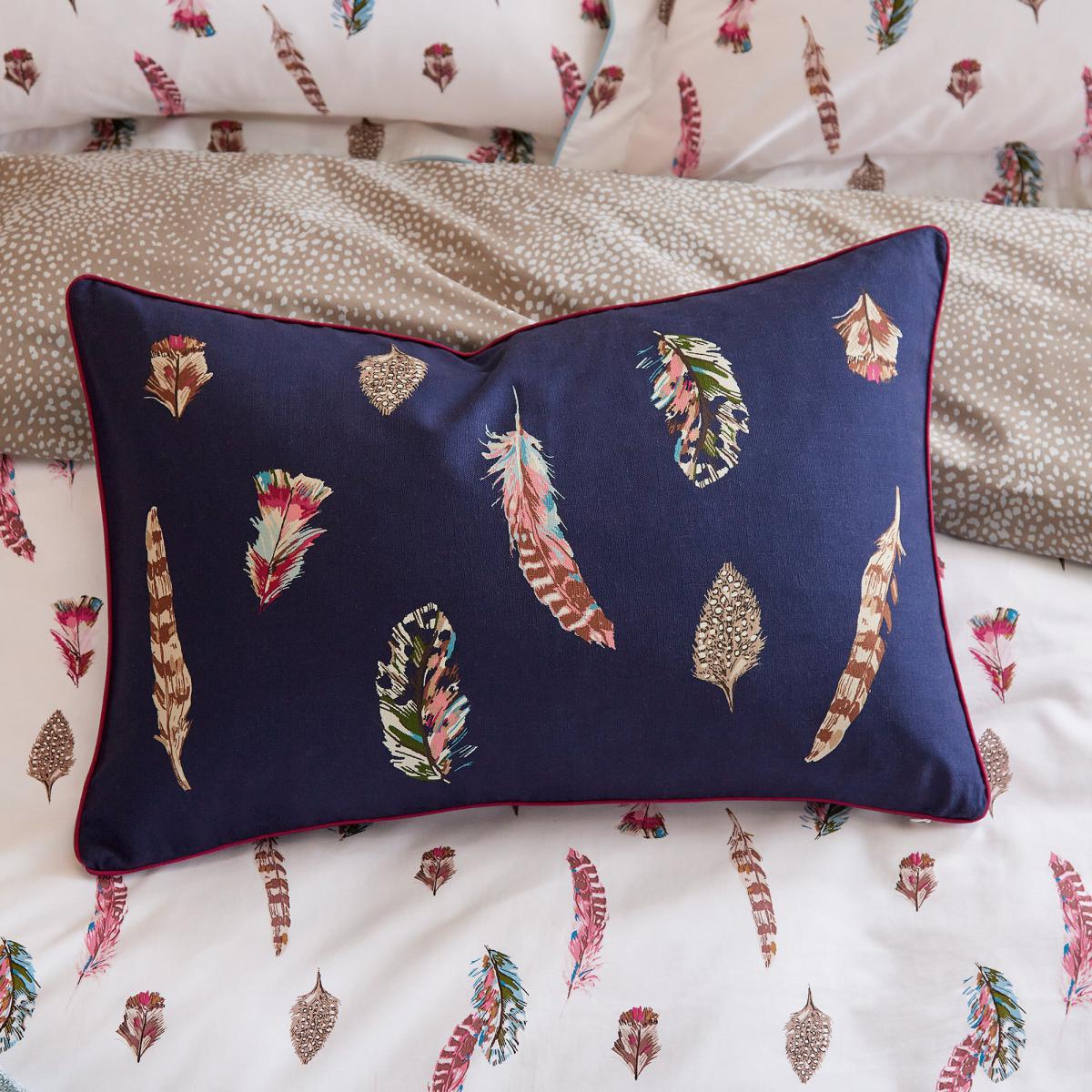 Joules Feathers Navy Cushion Navy – image 1
