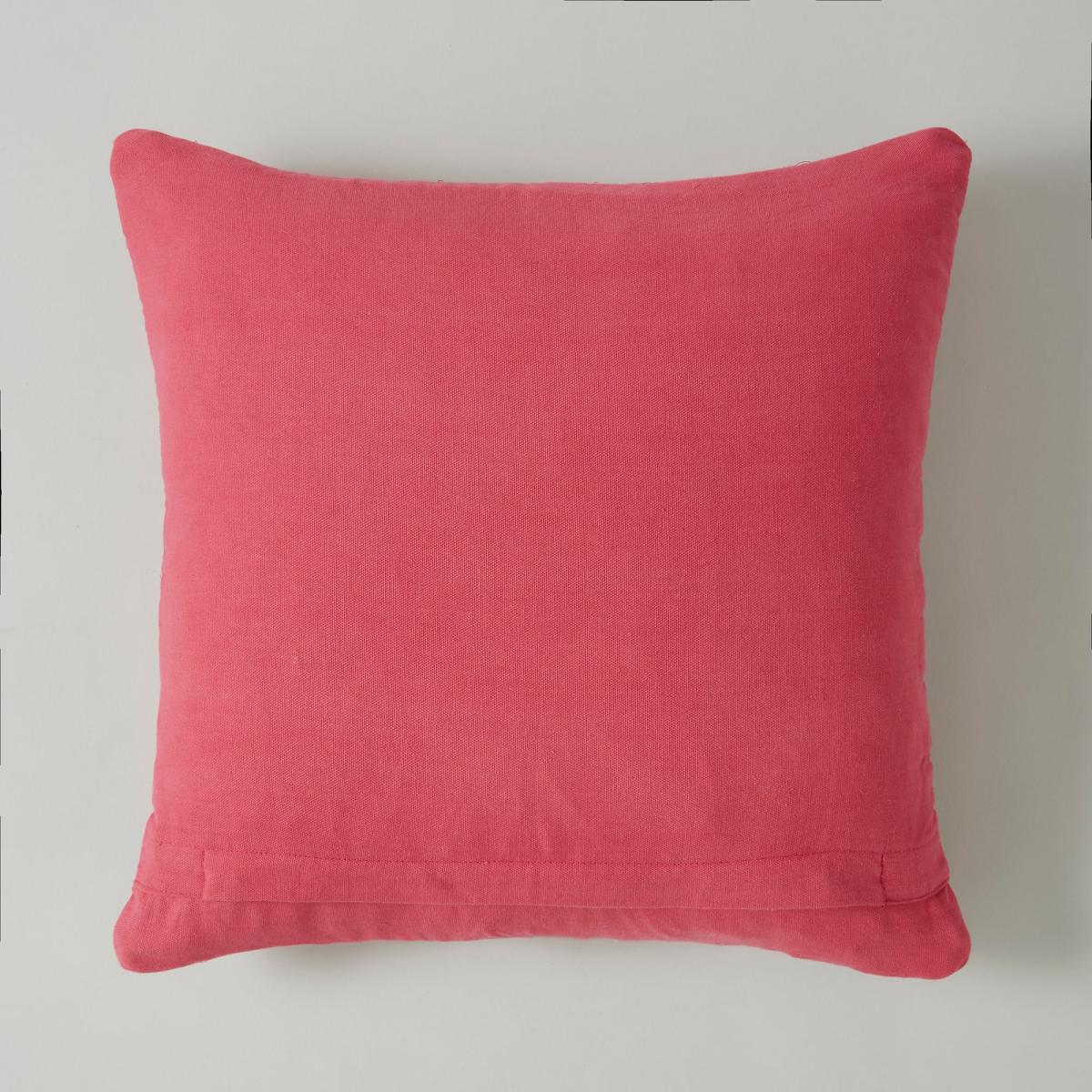 Woven Chenille Tiger Cushion Fuschia – image 5