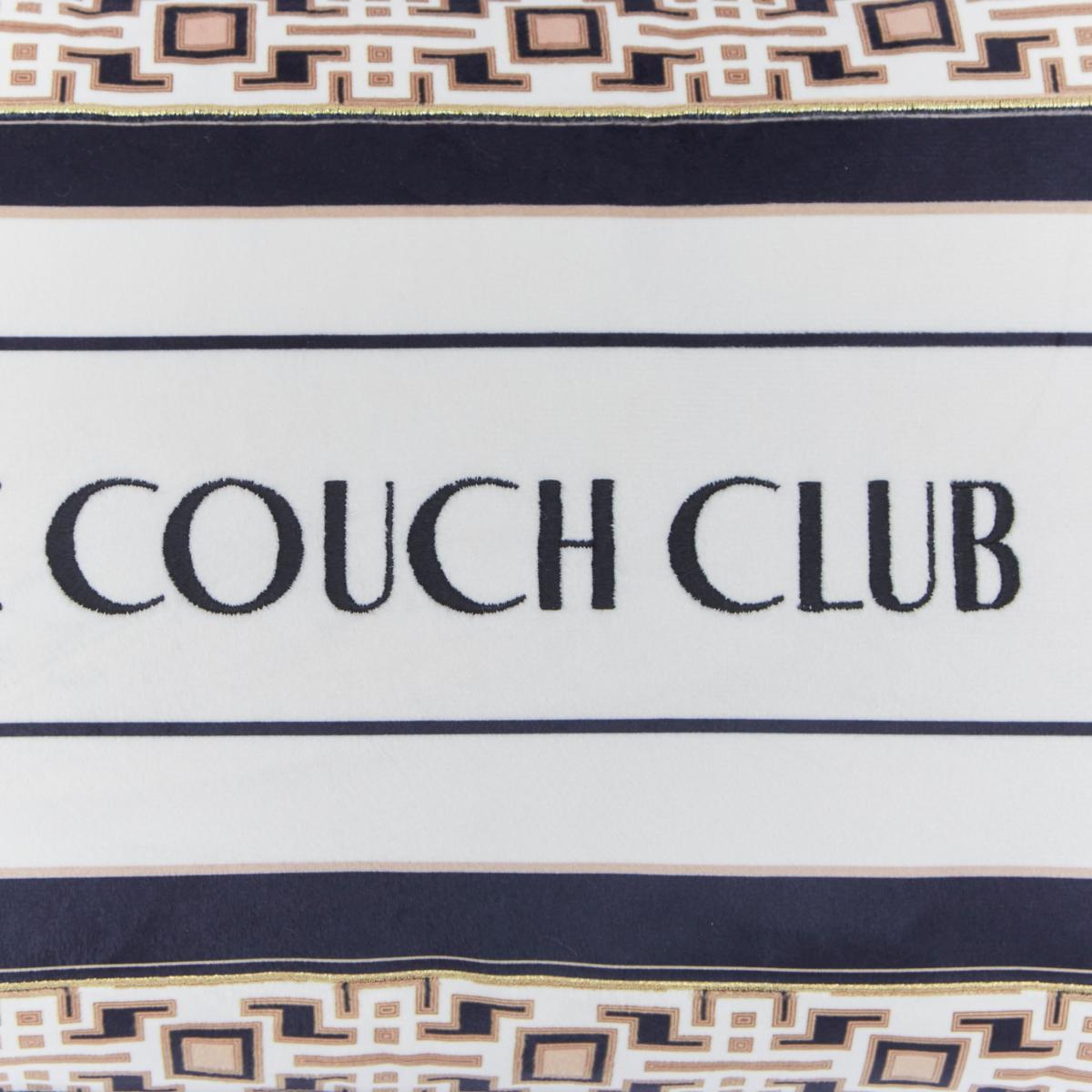 The Couch Club Embroidered Rectangular Cushion Black – image 3