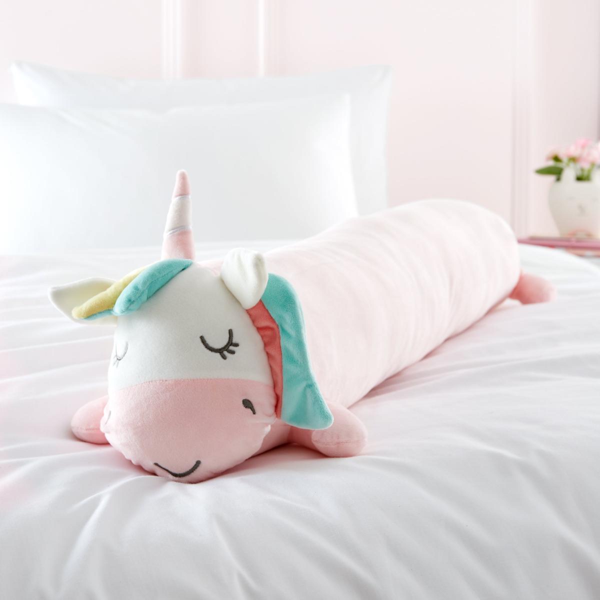 Catherine Lansfield Cuddle Friends Unicorn Cushion Pink – image 1
