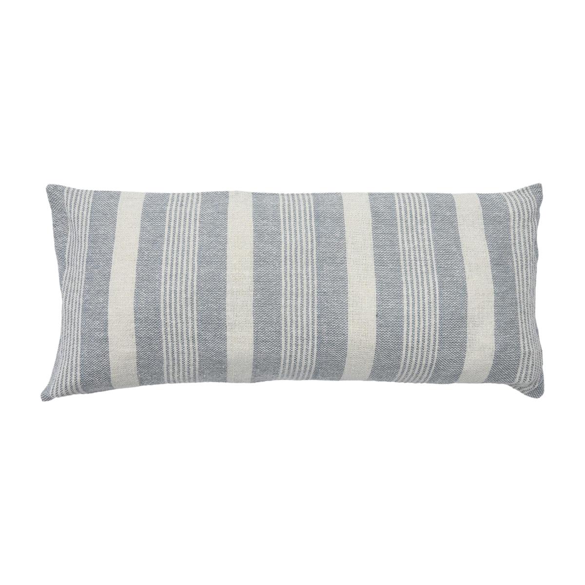 Simply Organic Stripe Cushion Grey – image 1