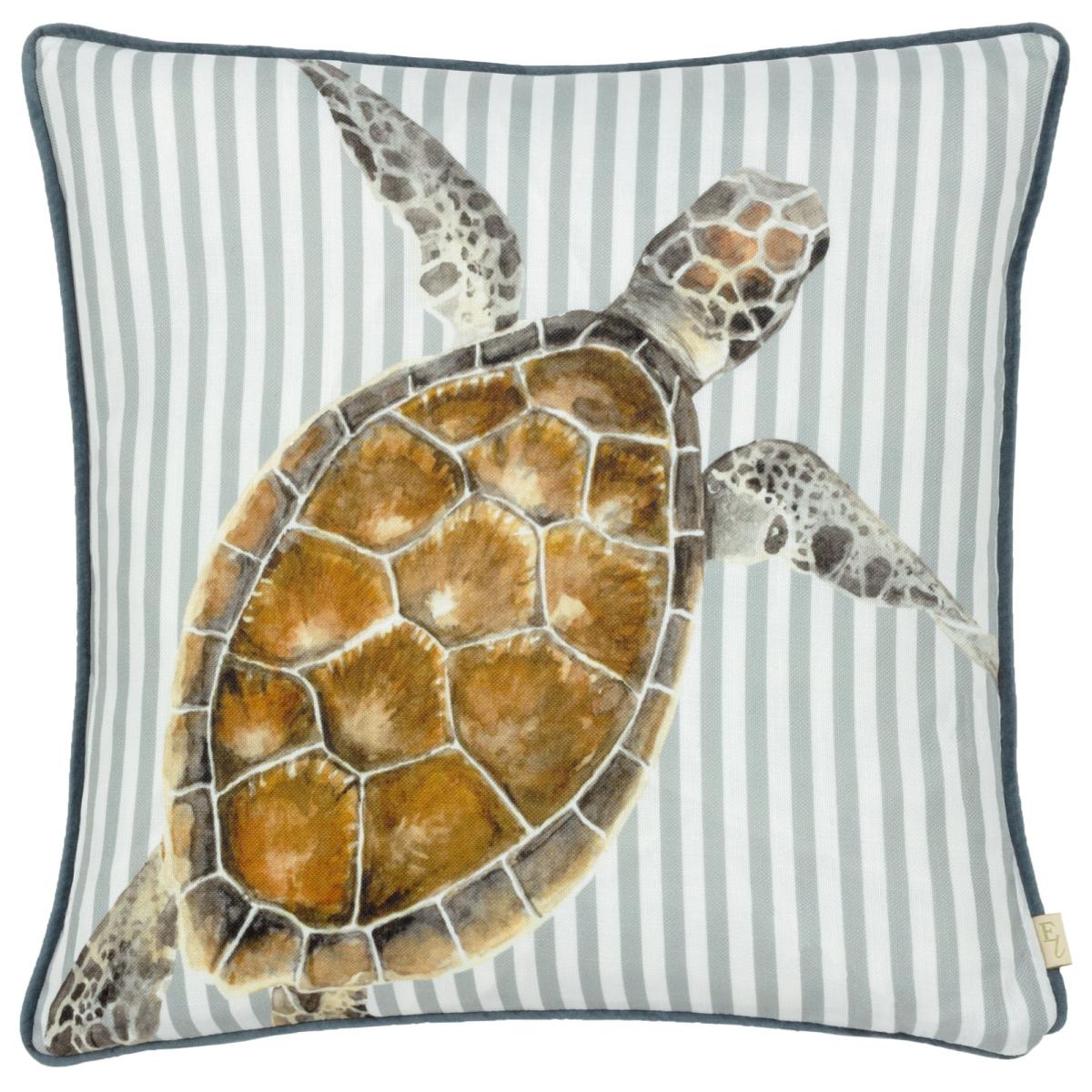 Evans Lichfield Salcombe Turtle Square Cushion MultiColoured – image 2