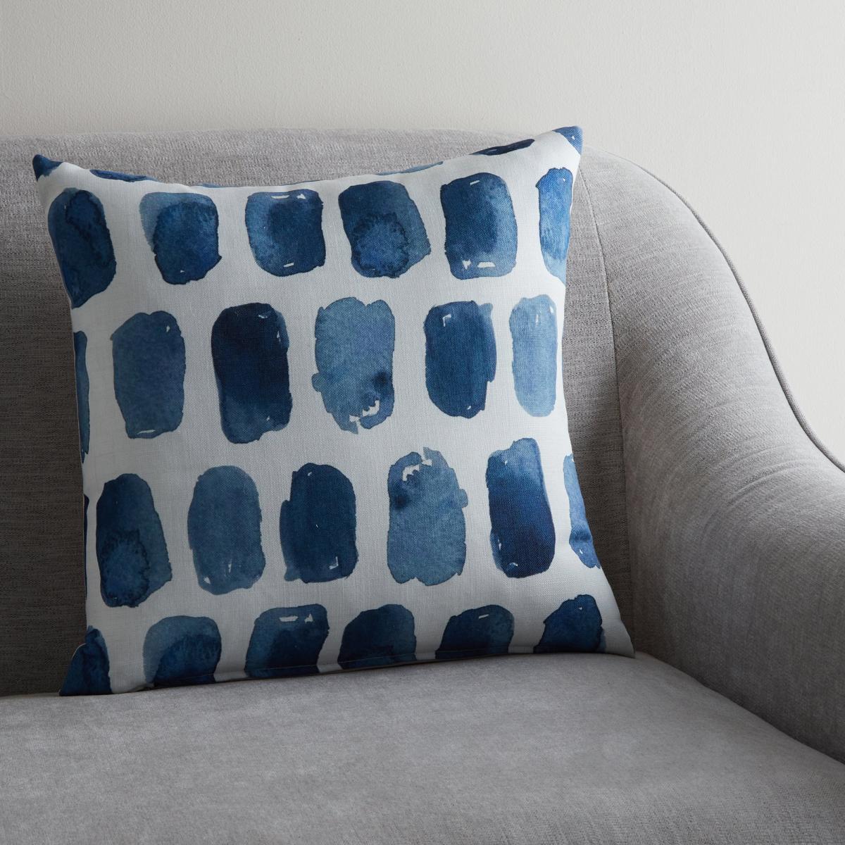 Ink Mark Making Cushion MultiColoured – image 1