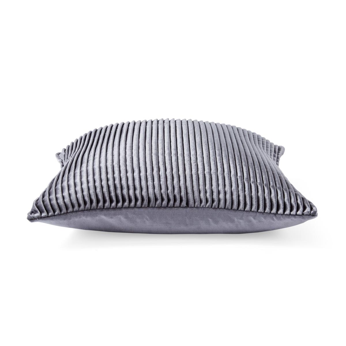 Pleated Velvet Square Cushion – image 5