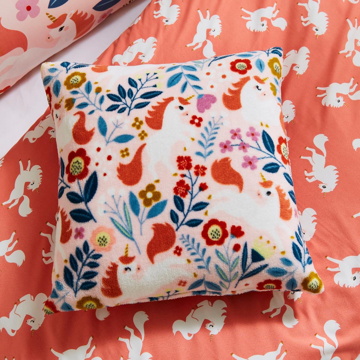 Unicorn Fleece Cushion – image 1