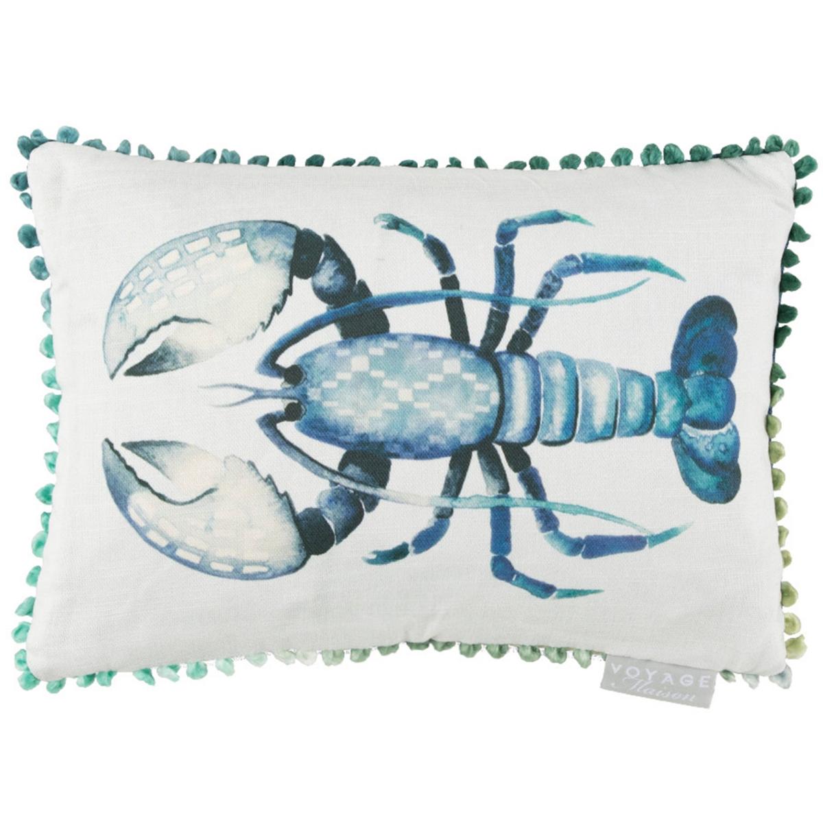 Gerroa Cotton Rectangle Cushion Cobalt Blue – image 2