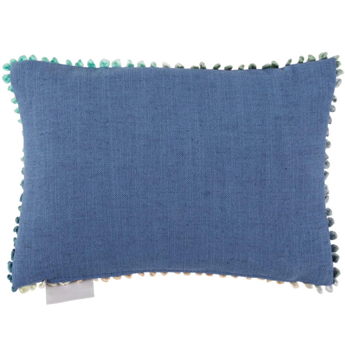Gerroa Cotton Rectangle Cushion Cobalt Blue – image 3