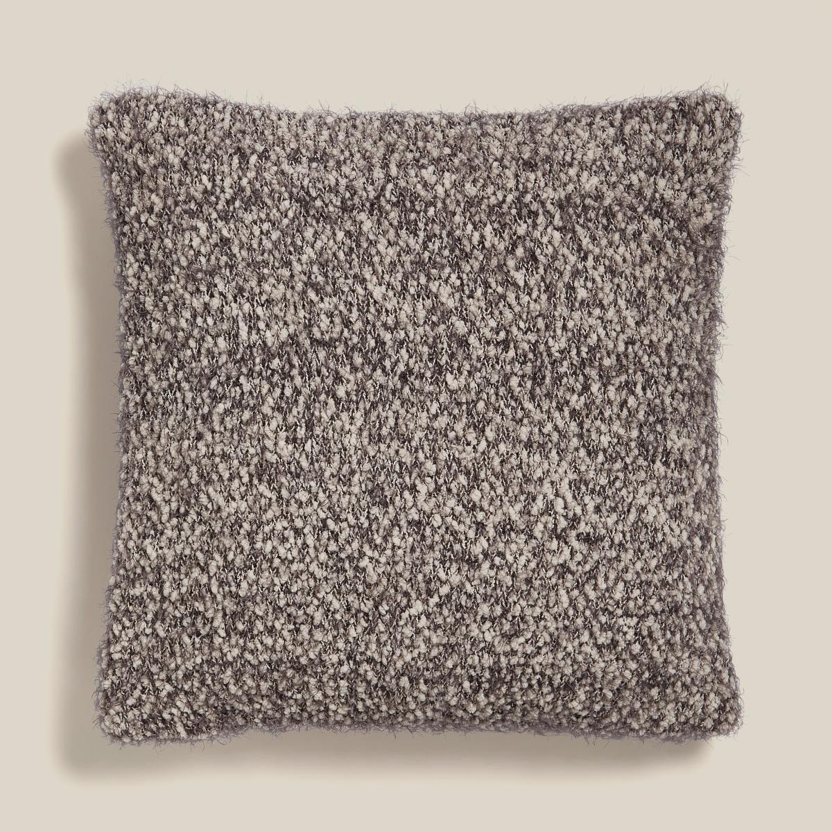 Knitted Boucle Cushion Graphite (Grey) – image 3