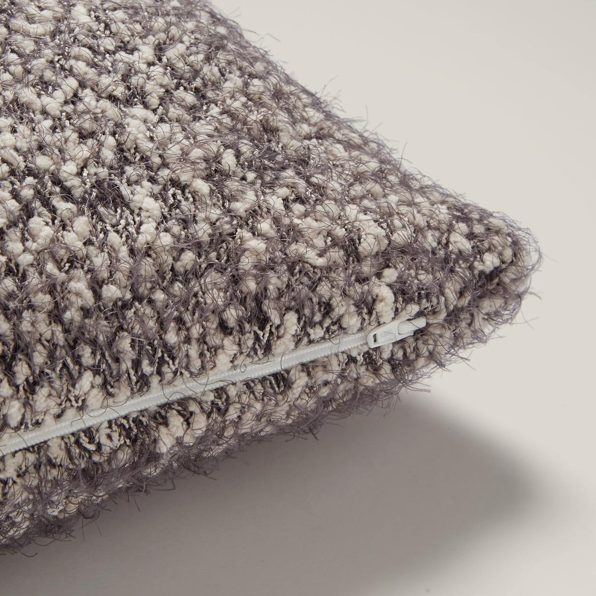 Knitted Boucle Cushion Graphite (Grey) – image 5