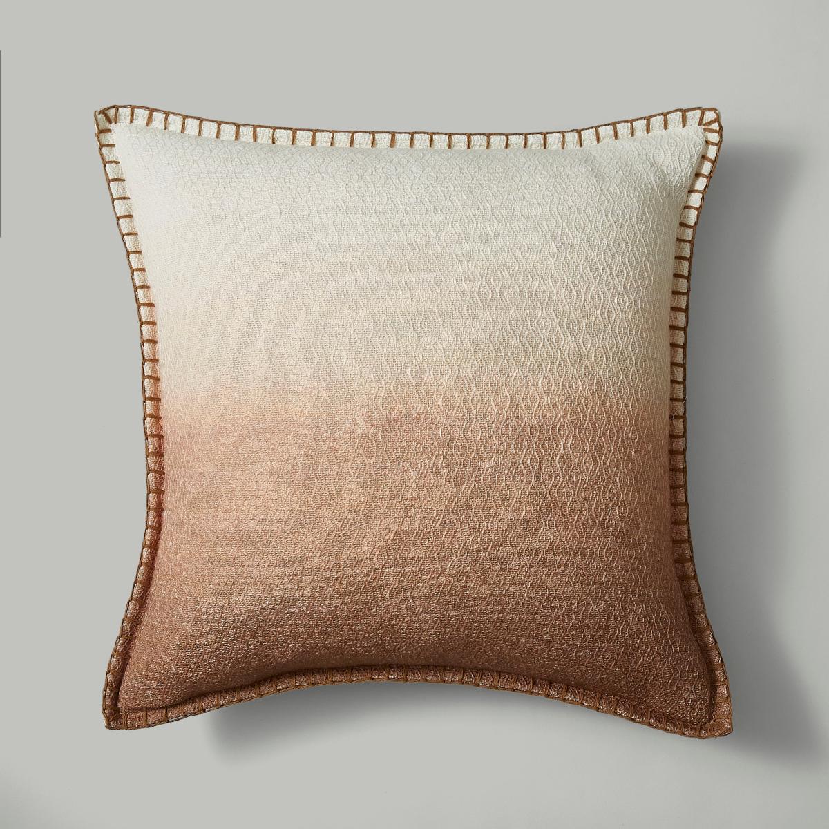 Tie Dye Blanket Stitch Camel Square Cushion – image 3