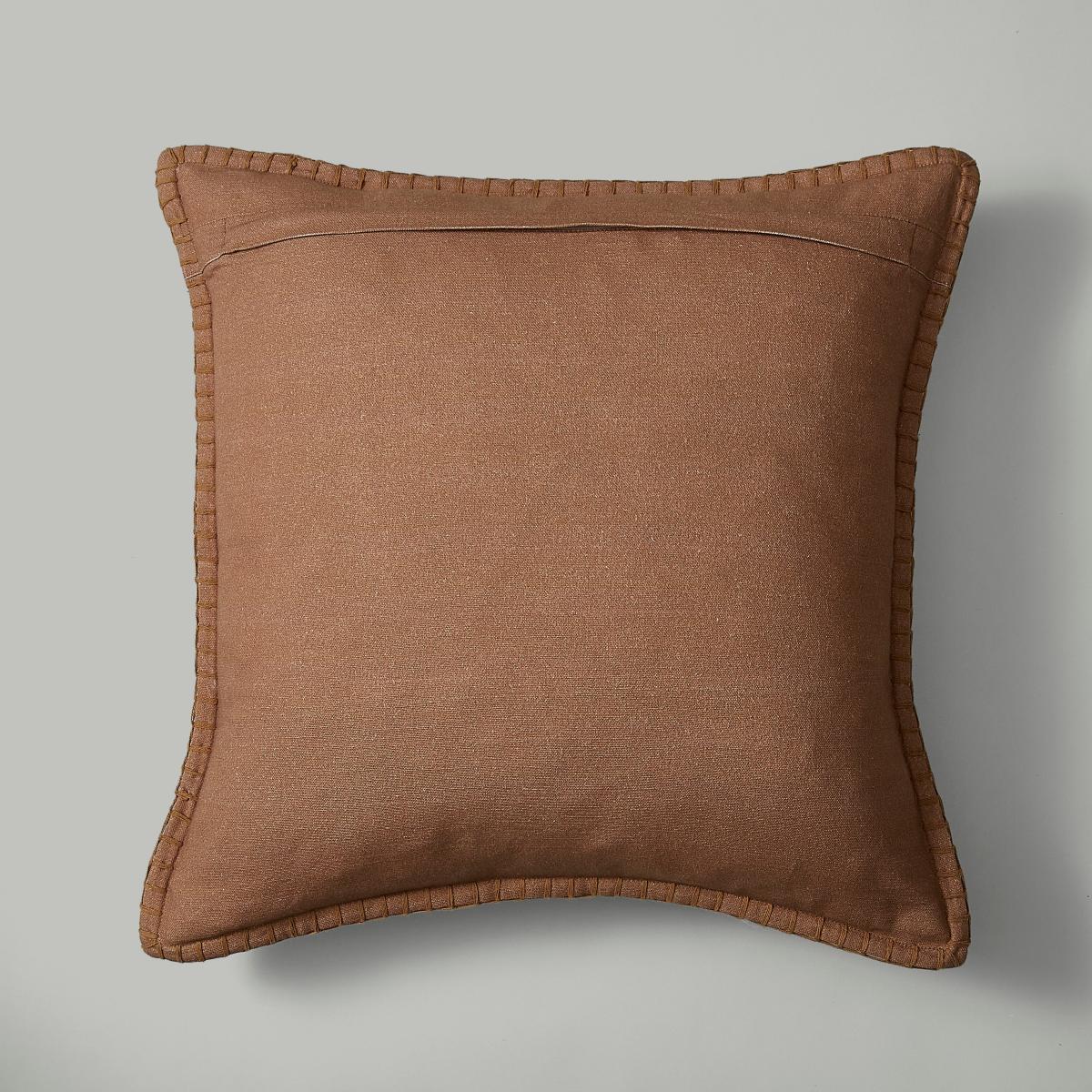 Tie Dye Blanket Stitch Camel Square Cushion – image 4