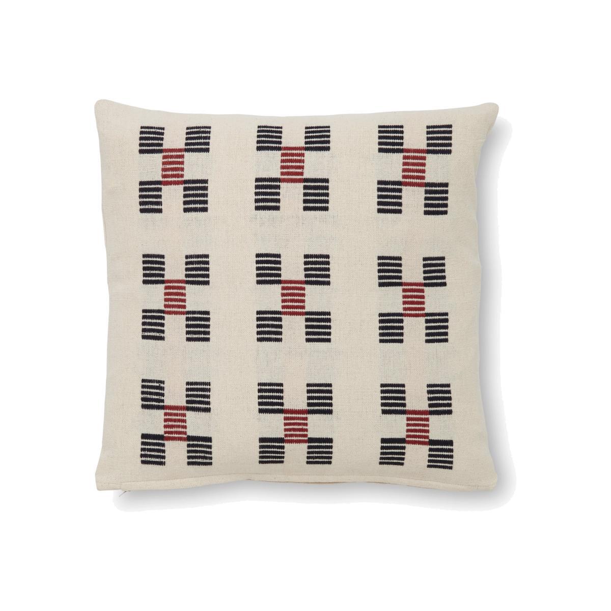 Printed Woven Cotton Cushion MultiColoured – image 1