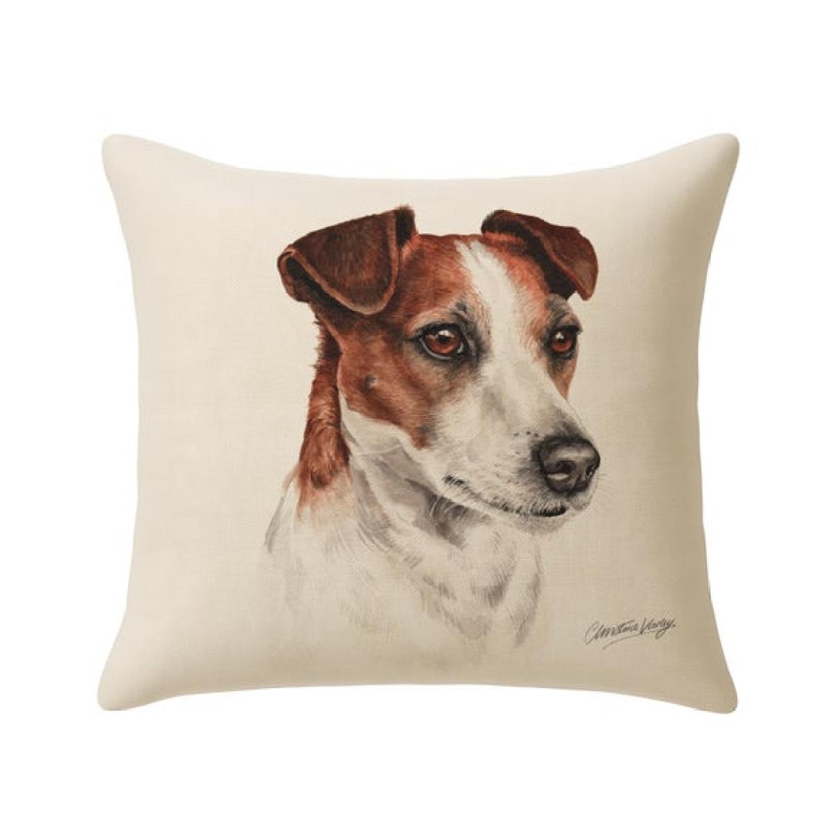 Christine Varley Jack Russell Square Cushion – image 3