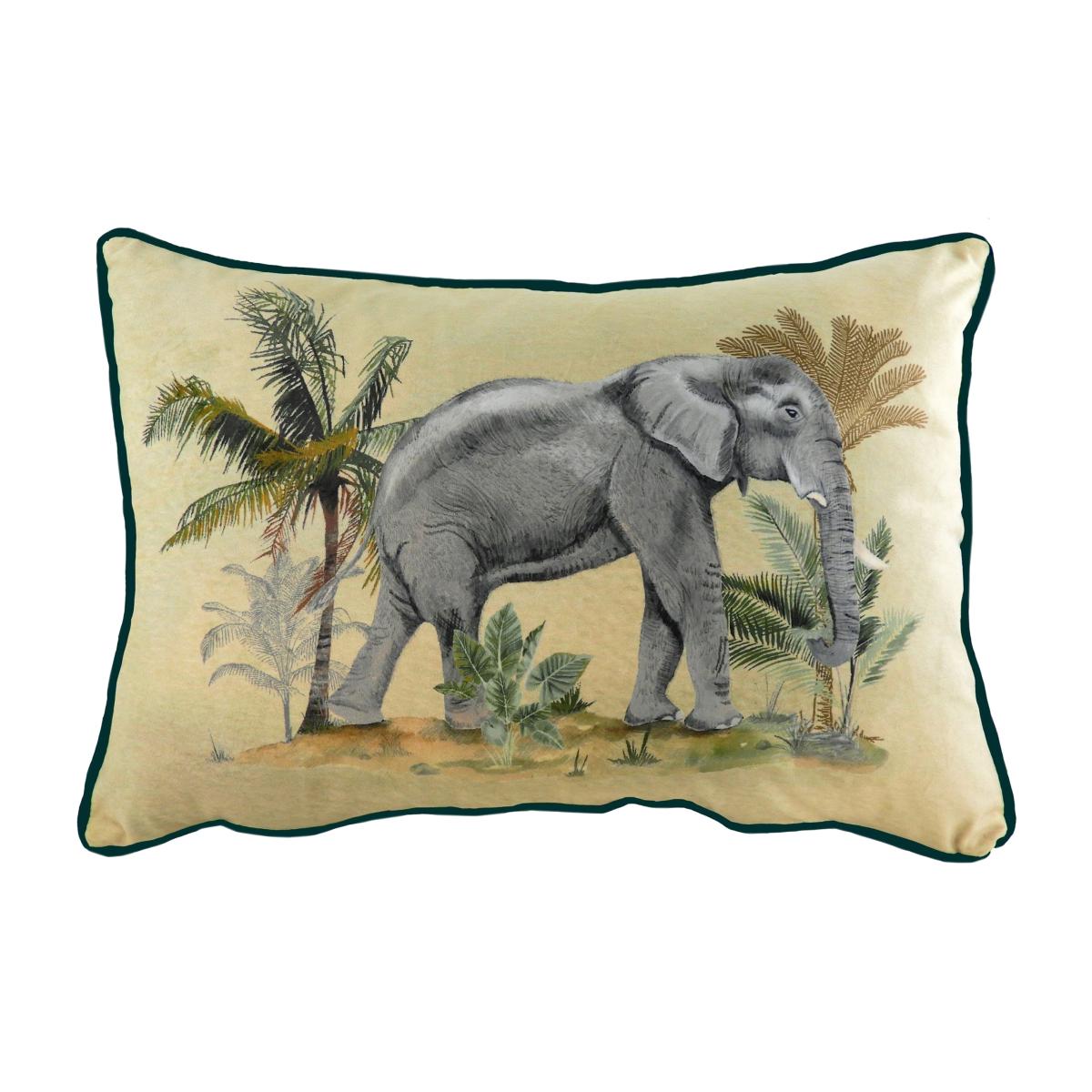 Evans Lichfield Kibale Elephant Rectangle Cushion – image 1