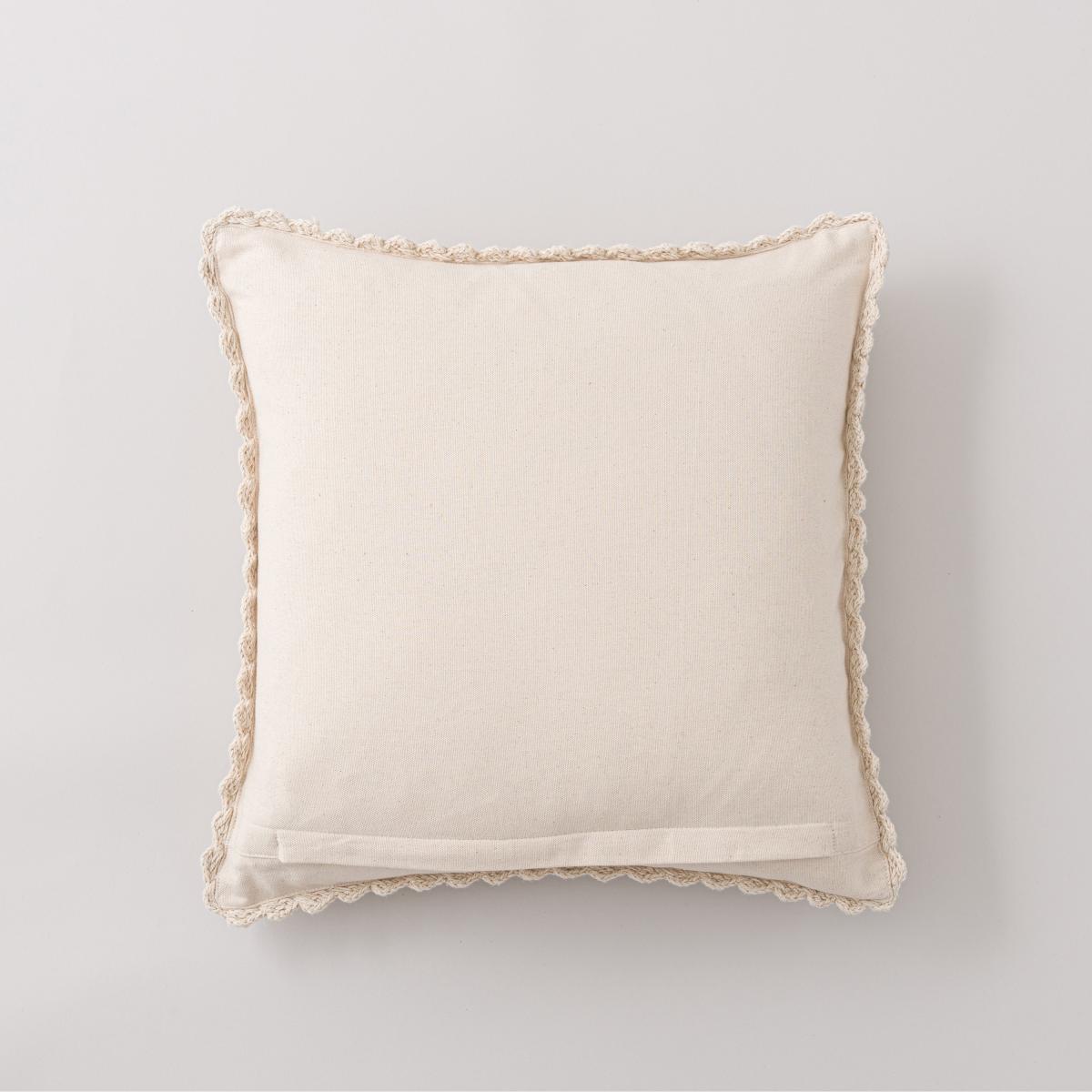 Crochet Cushion Cream – image 5