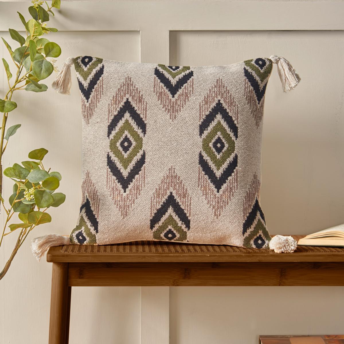 Pineapple Elephant Emir Ikat Cushion – image 2