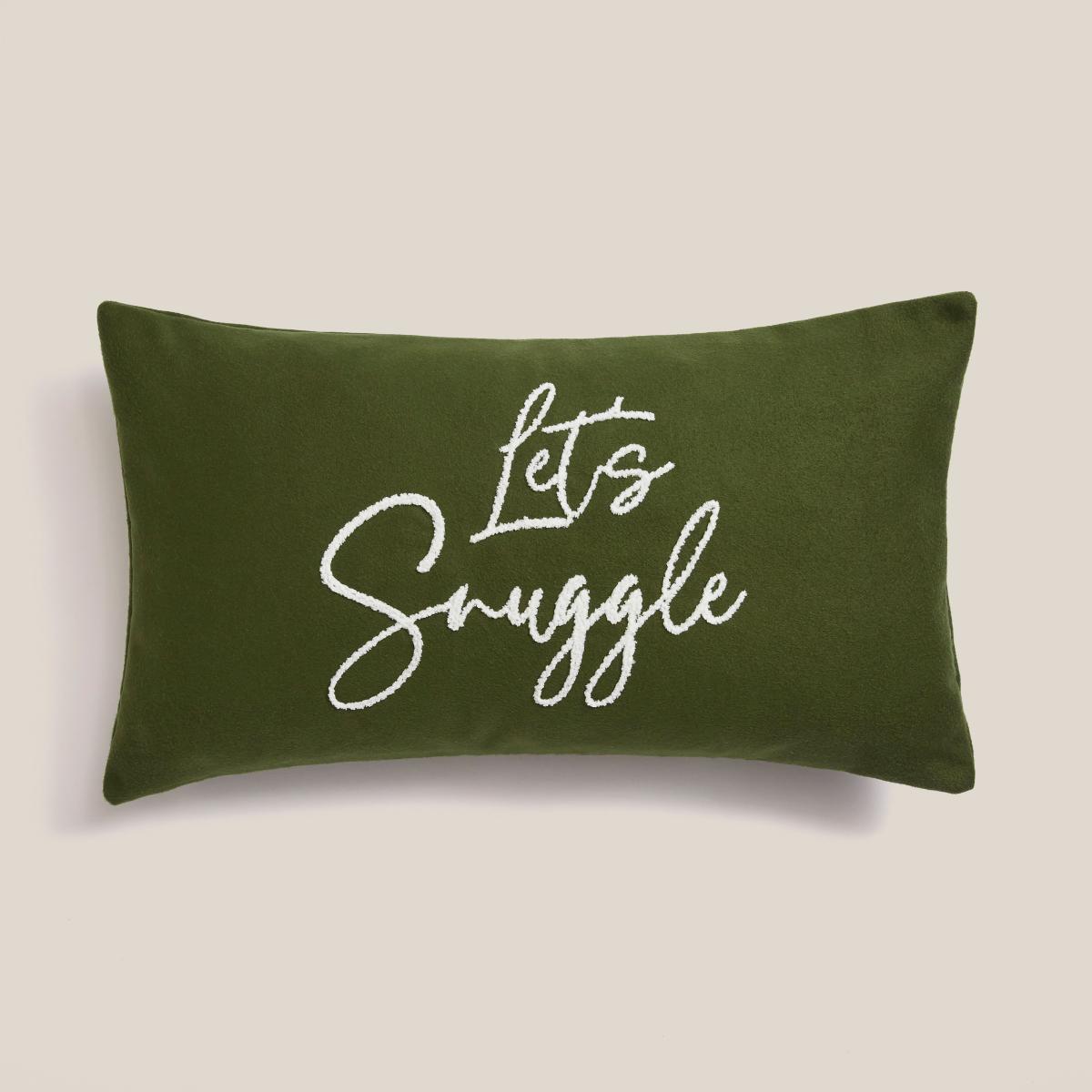 Let's Snuggle Cushion 30cm x 50cm Olive (Green) – image 2