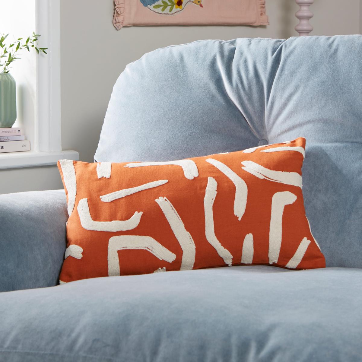 Elements Wiggle Cushion Orange – image 2