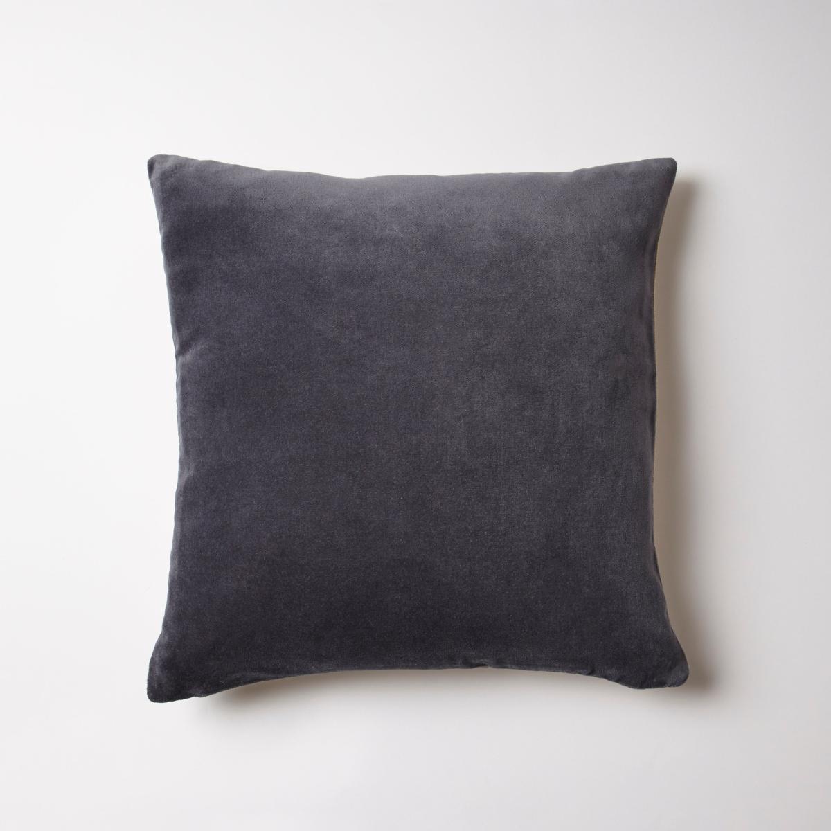 Cotton Velvet Cushion Dove (Grey) – image 2