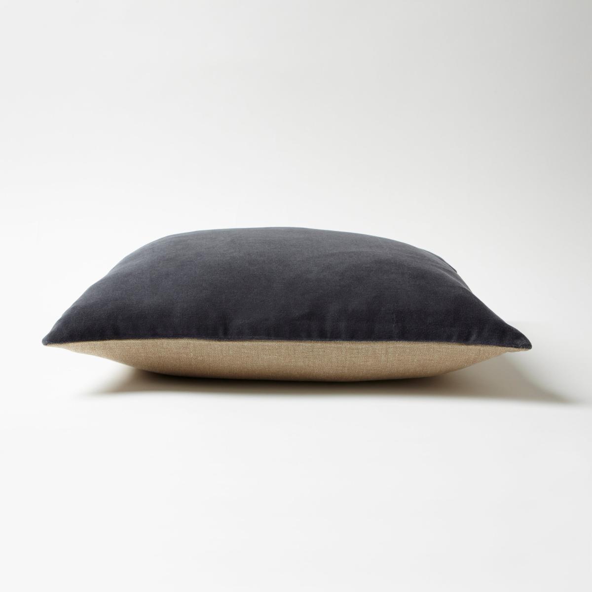 Cotton Velvet Cushion Dove (Grey) – image 3