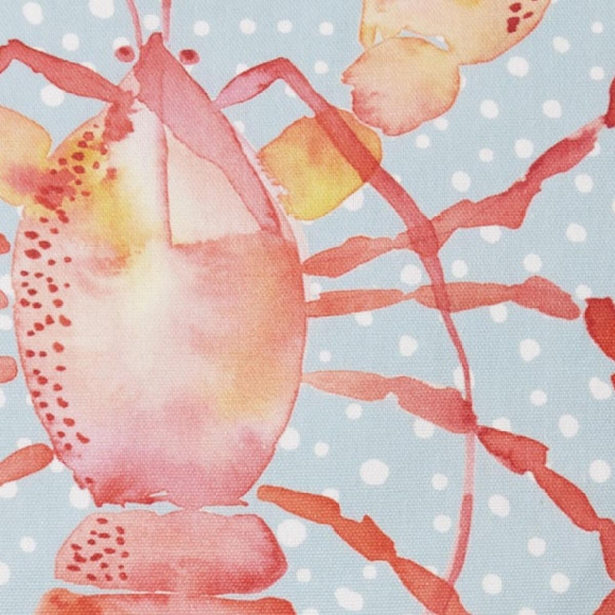 Lobster Outdoor Cotton Square Filled Cushion – image 5