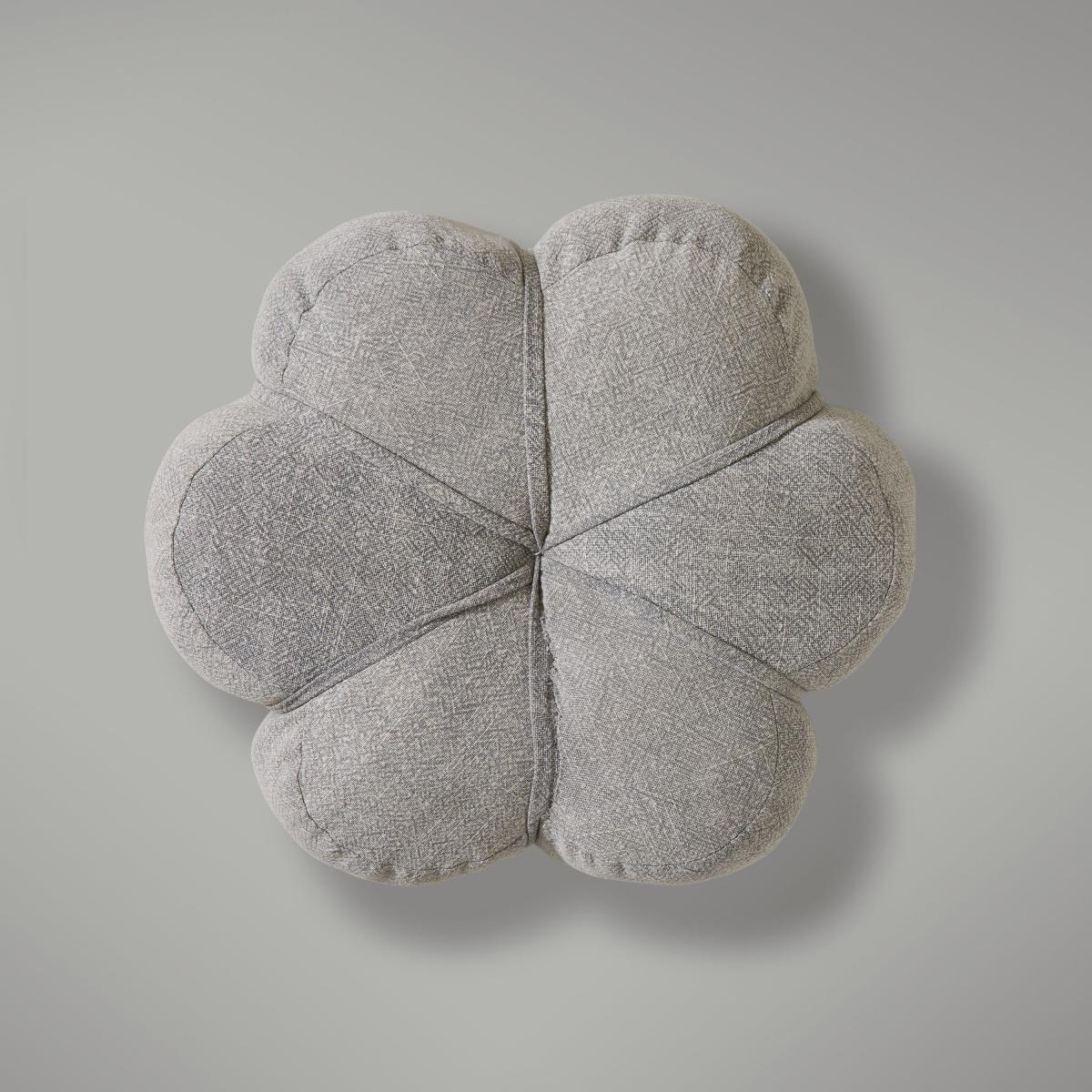 Shaped Flower Cushion Grey – image 2