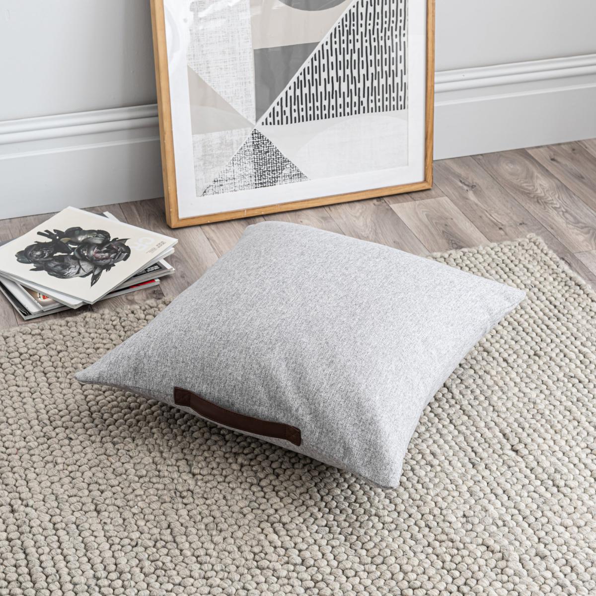 Luna Grey Floor Cushion Grey – image 1