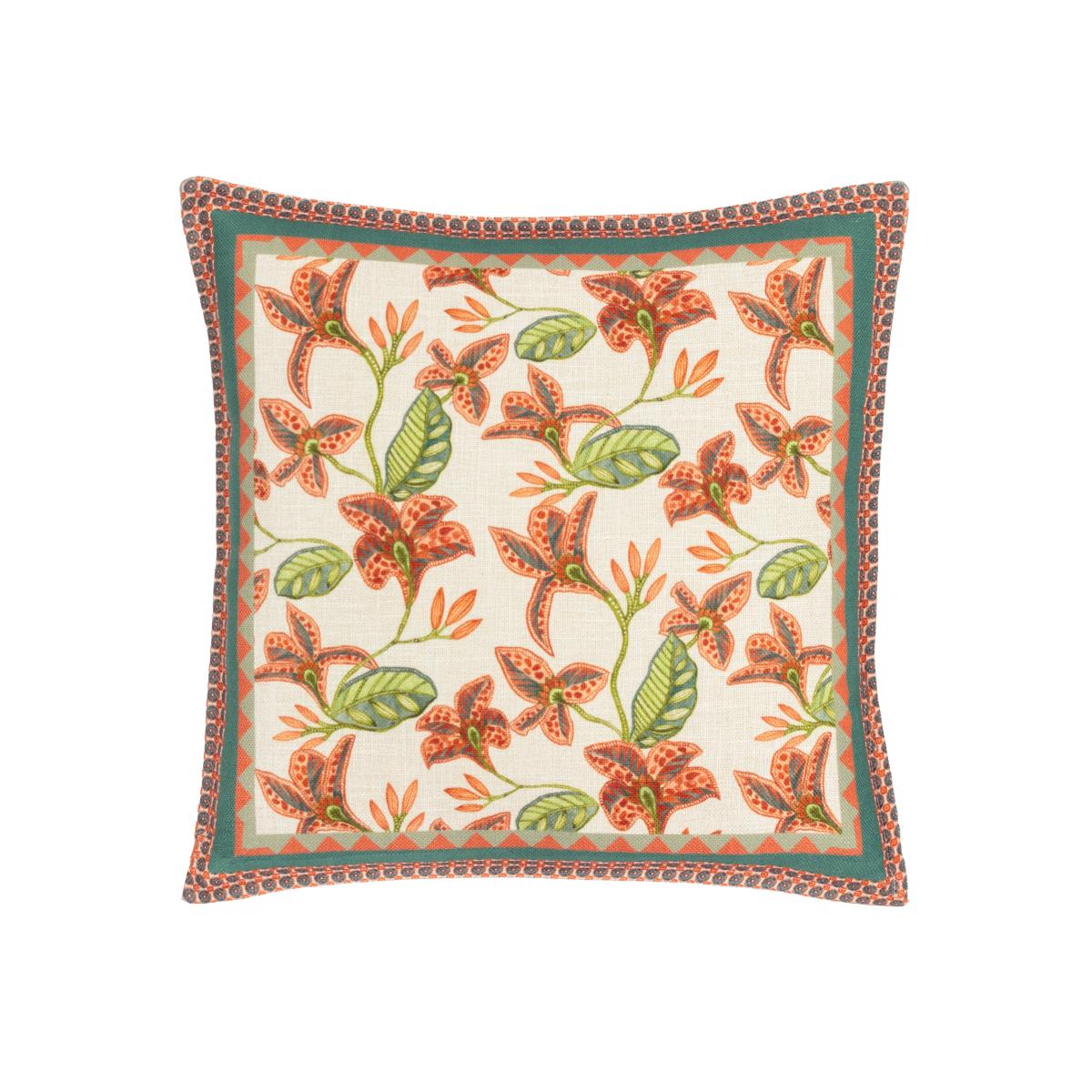 Wylder Zala Floral Square Cushion MultiColoured – image 1