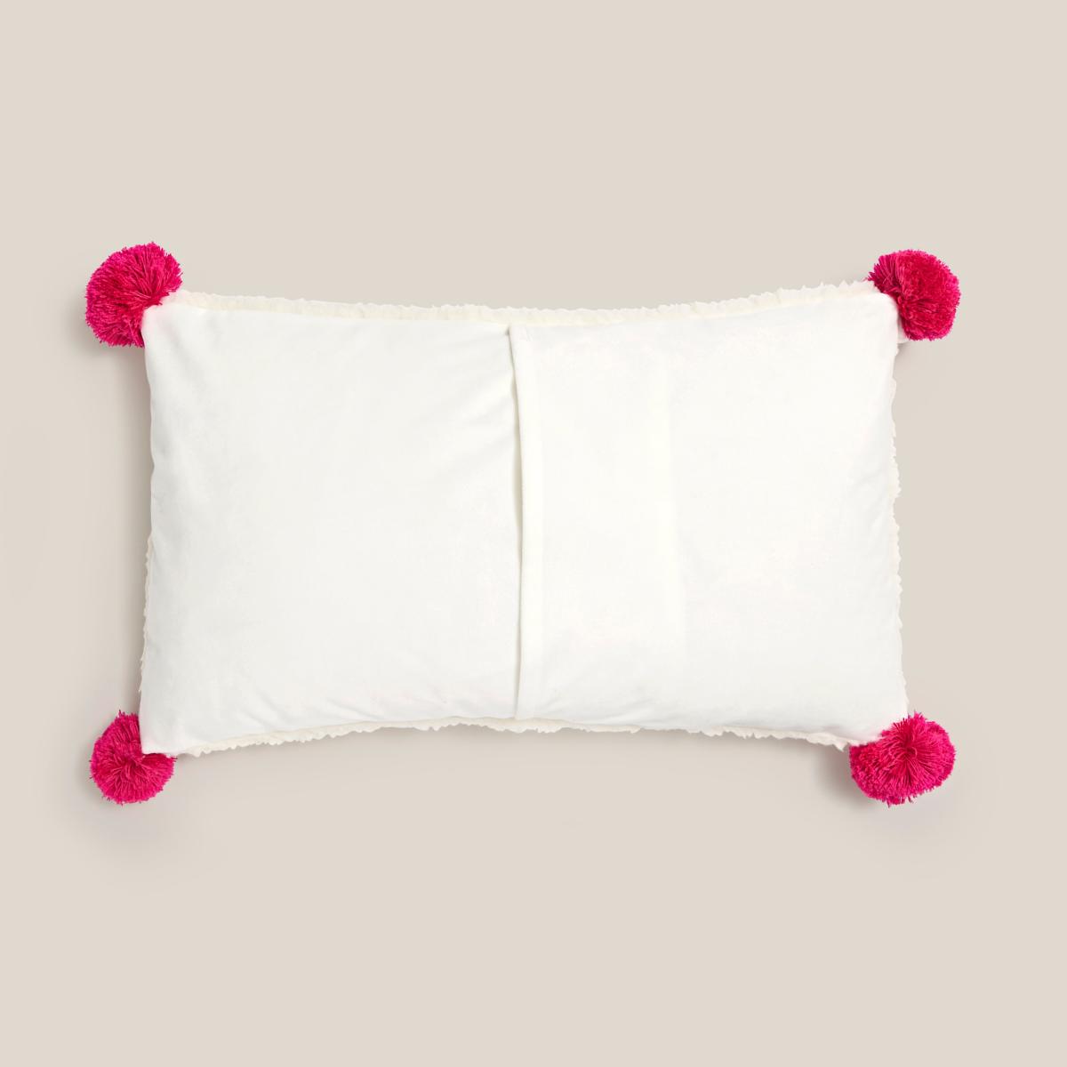 Cosy Embroidered Cushion 30cm x 50cm MultiColoured – image 3