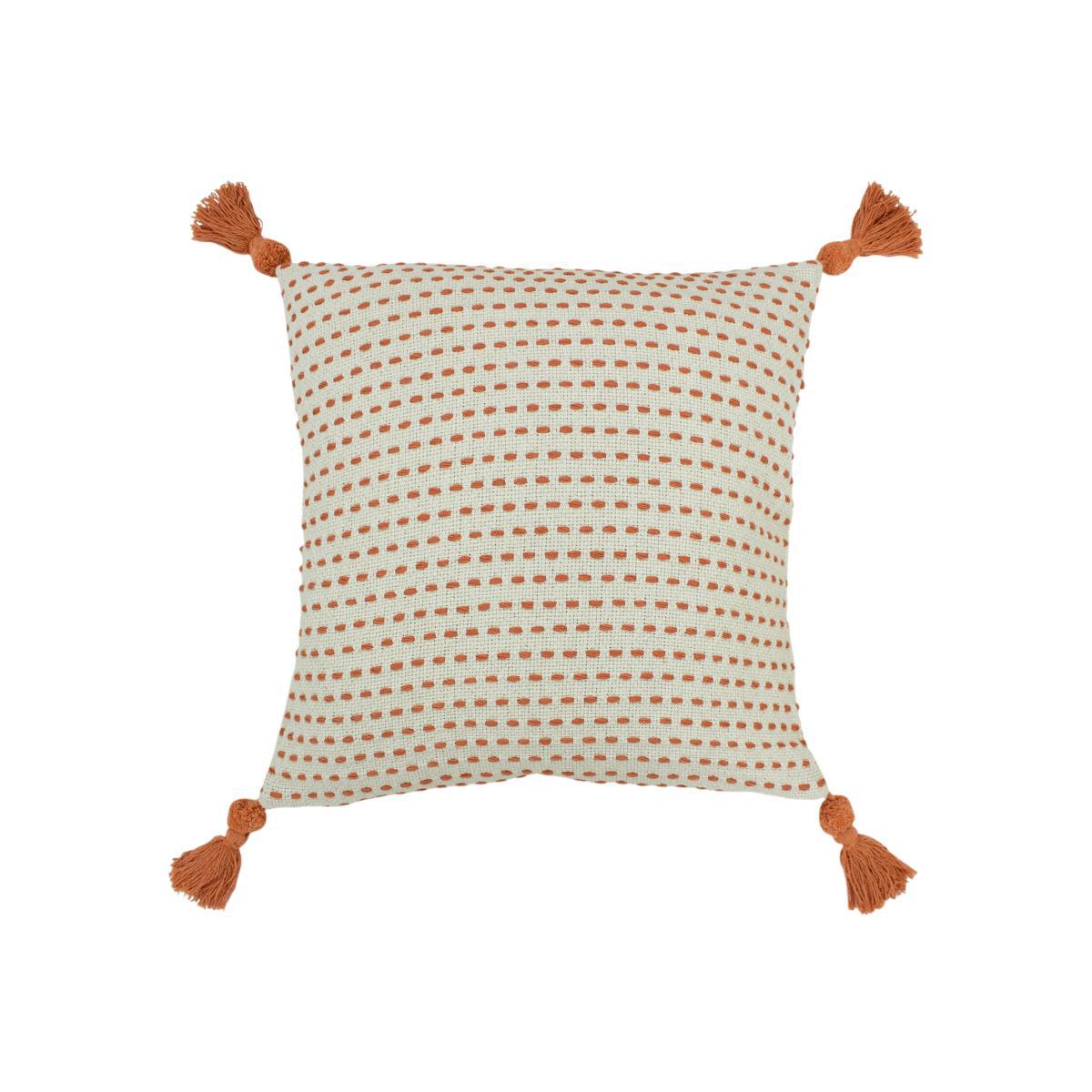 Ezra Coral Cushion Coral and White – image 1