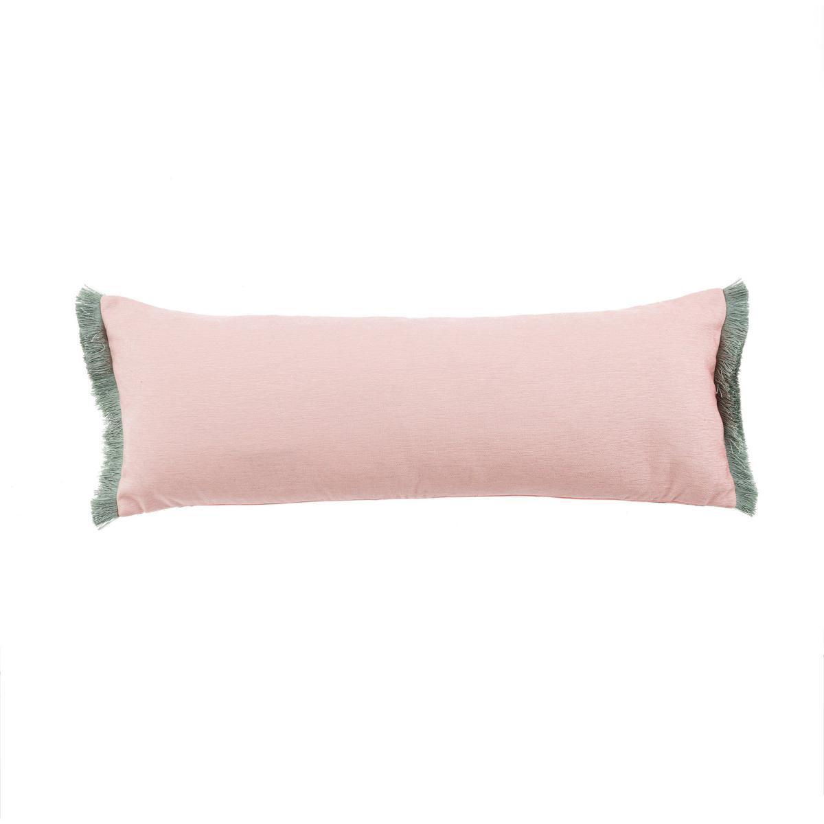 Dusky Pink Jungle Luxe Monkey Cushion Pink/Green/Yellow – image 7