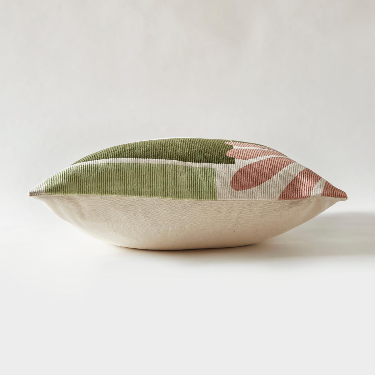 Elements Lokke Cut Out Cushion Green/Pink/White – image 3