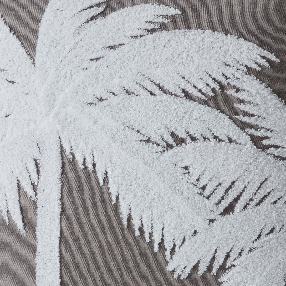 Palm Crewel Cushion Grey Grey – image 2