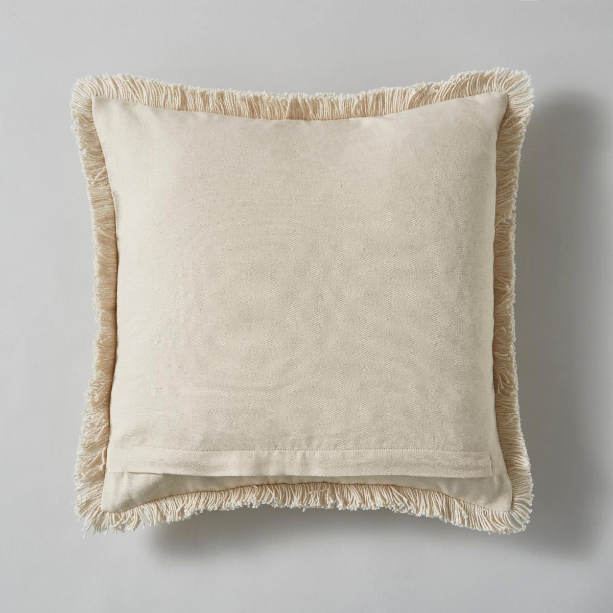 Woven Check Cotton Square Cushion MultiColoured – image 5