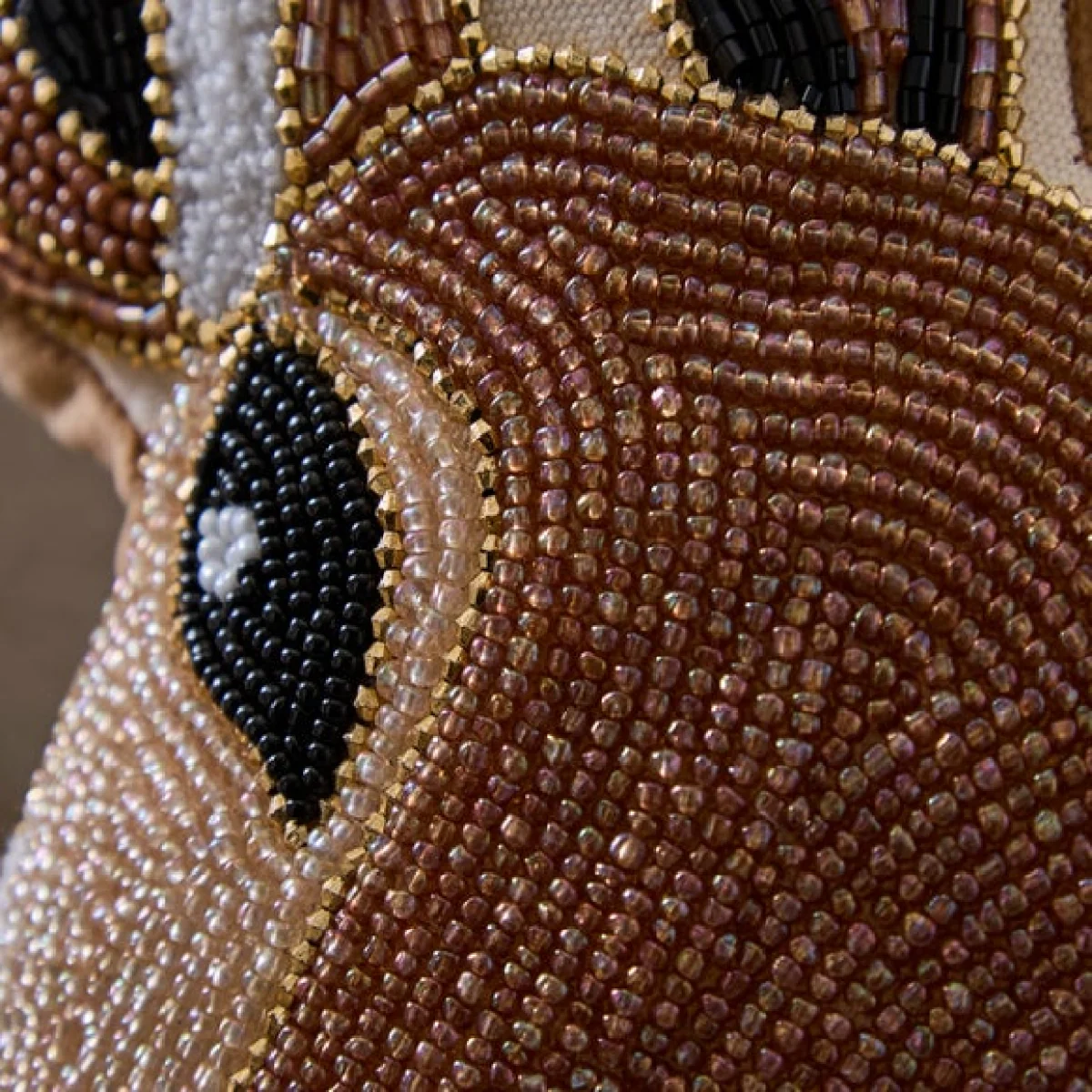 Beaded Deer Head Cushion – image 4